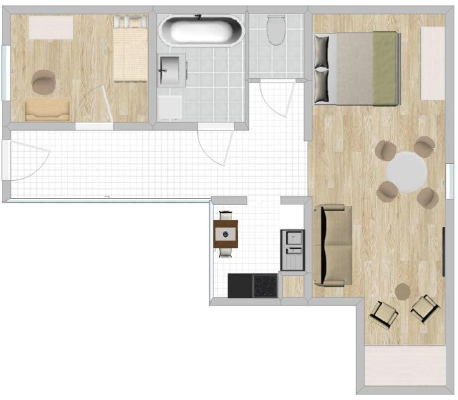 Appartement Parkside By Bestchoice - Self Check-in With Parking Option *